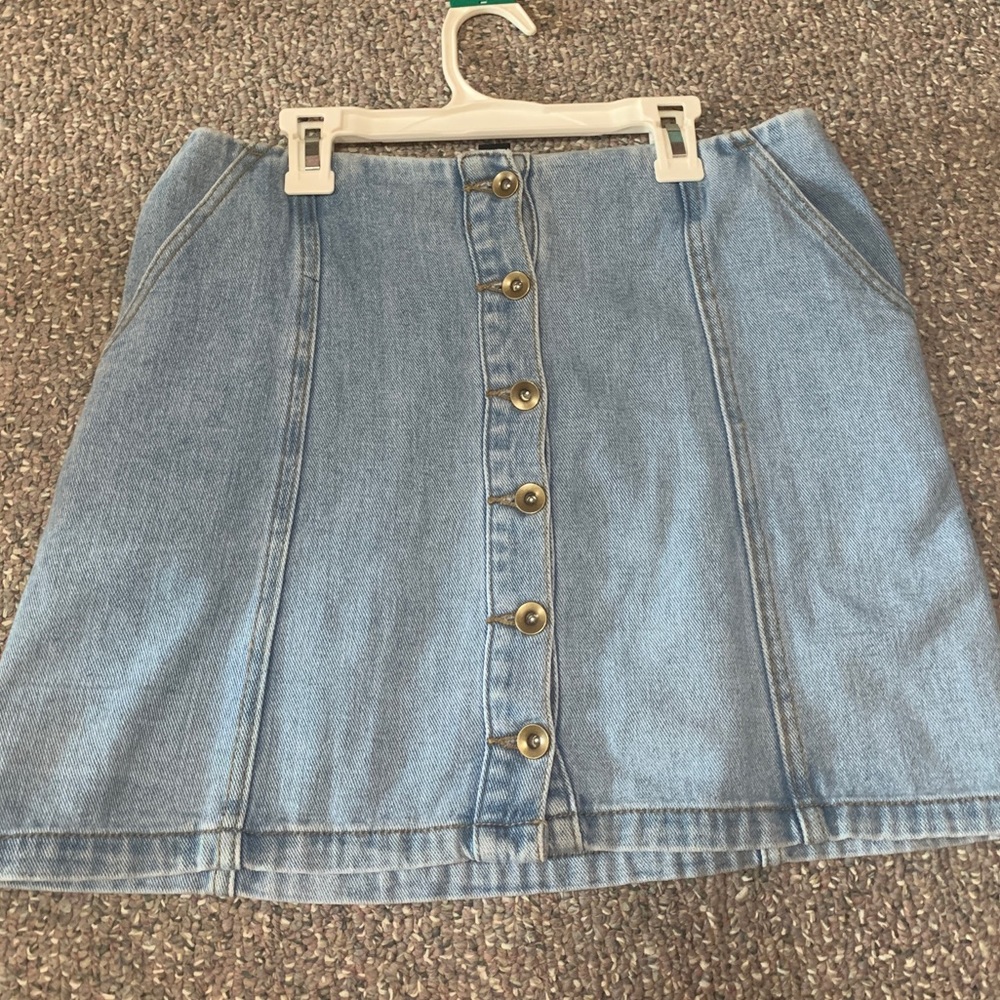 Light wash Jean skirt